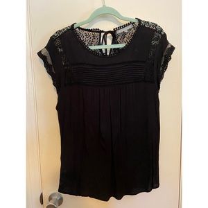 Daniel Rainn Black Becru Lace Detail Blouse from Stitch Fix